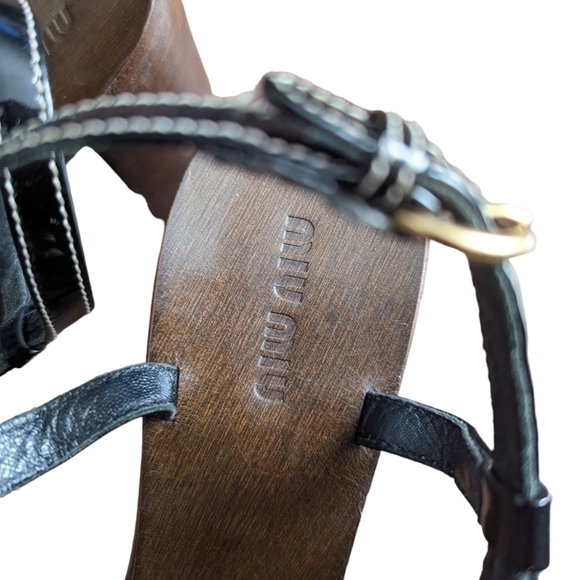 Vtg Miu Miu Heel Sandals - Picture 6 of 11
